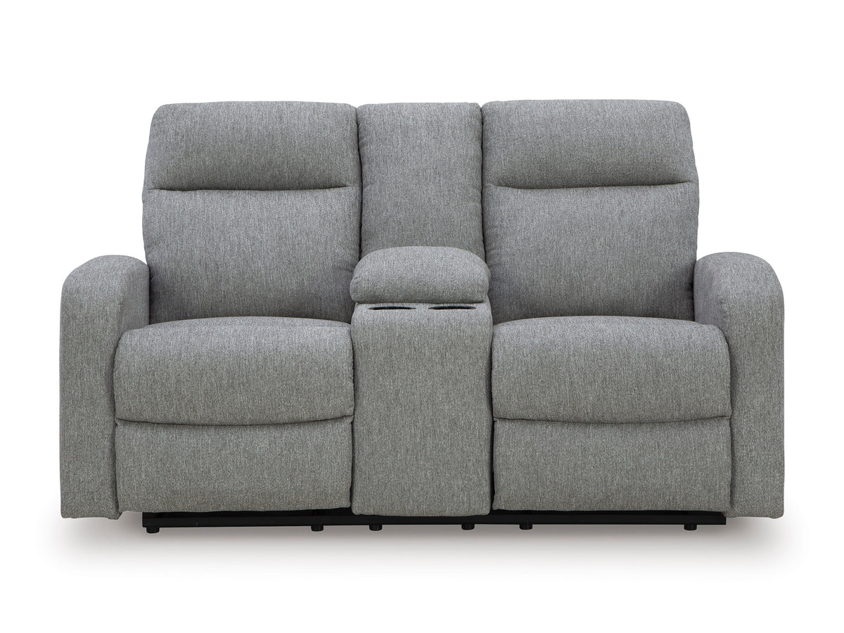 Moreau Place DBL Rec Loveseat w/Console - Ashley Furniture Homestore Philippines