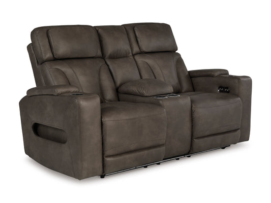 Warrior Peak PWR REC Loveseat/CON/ADJ HDRST - Ashley Furniture Homestore Philippines