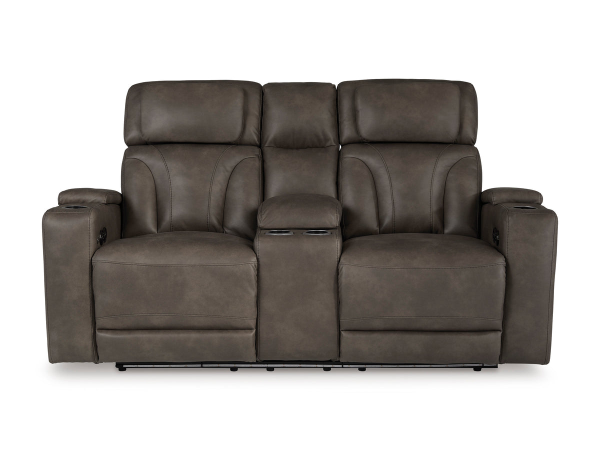 Warrior Peak PWR REC Loveseat/CON/ADJ HDRST - Ashley Furniture Homestore Philippines