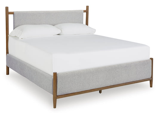 Lyncott King Upholstered Panel Bed w/ Full Slats - Ashley Furniture Homestore Philippines