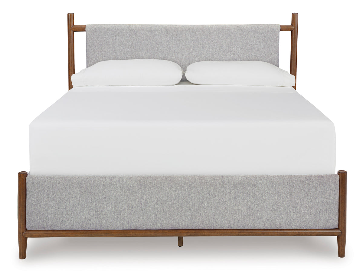 Lyncott King Upholstered Panel Bed w/ Full Slats - Ashley Furniture Homestore Philippines