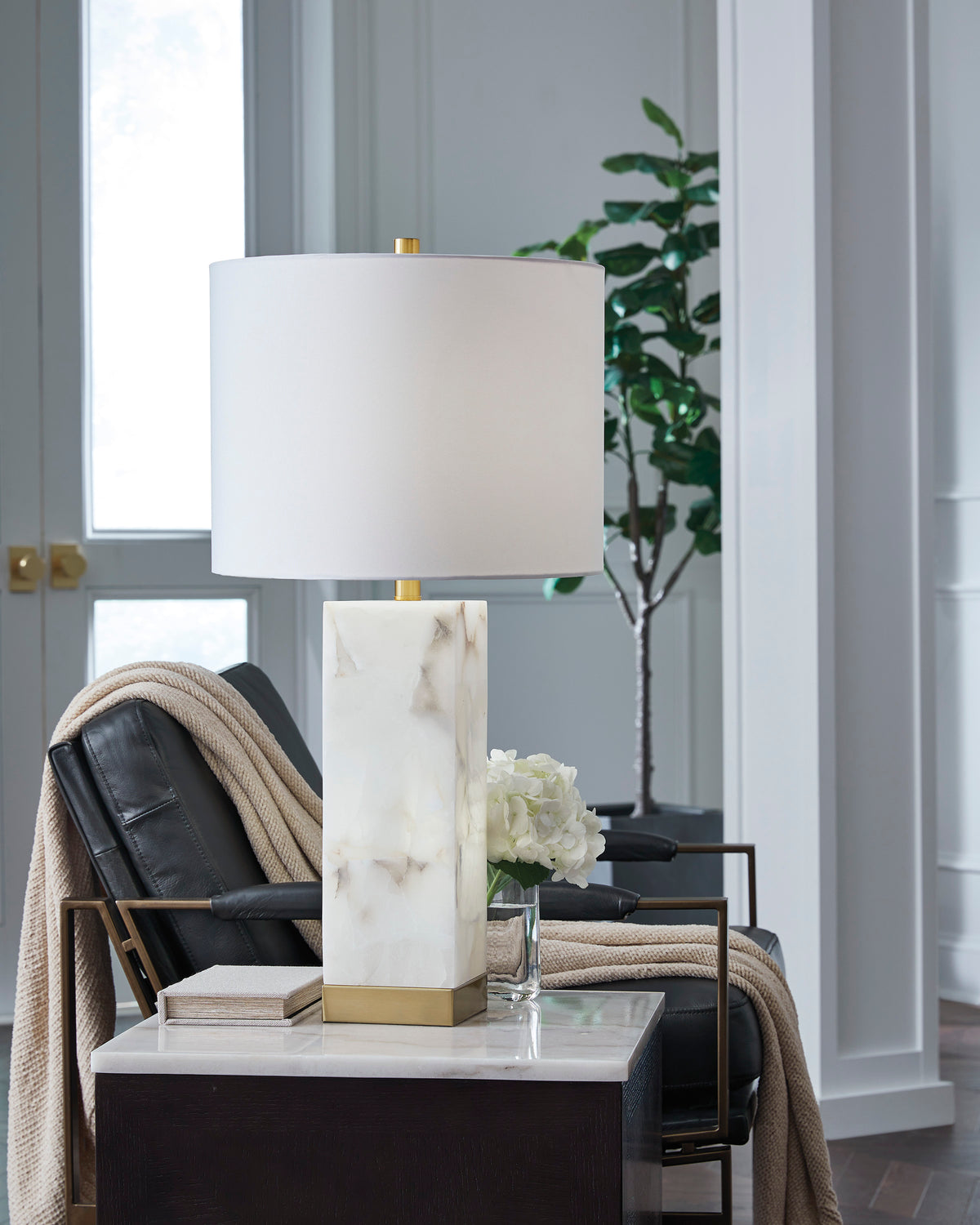 Linderfield Alabaster Table Lamp - Ashley Furniture Homestore Philippines