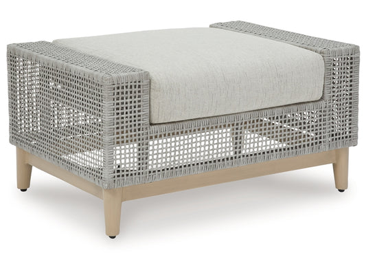 Seton Creek Outdoor Ottoman with Cushion - Ashley Furniture Homestore Philippines