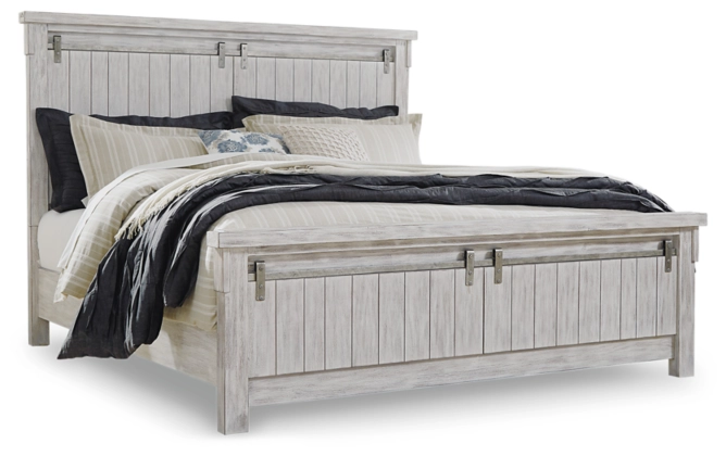 Brashland King Panel Bed w/ Full Slats