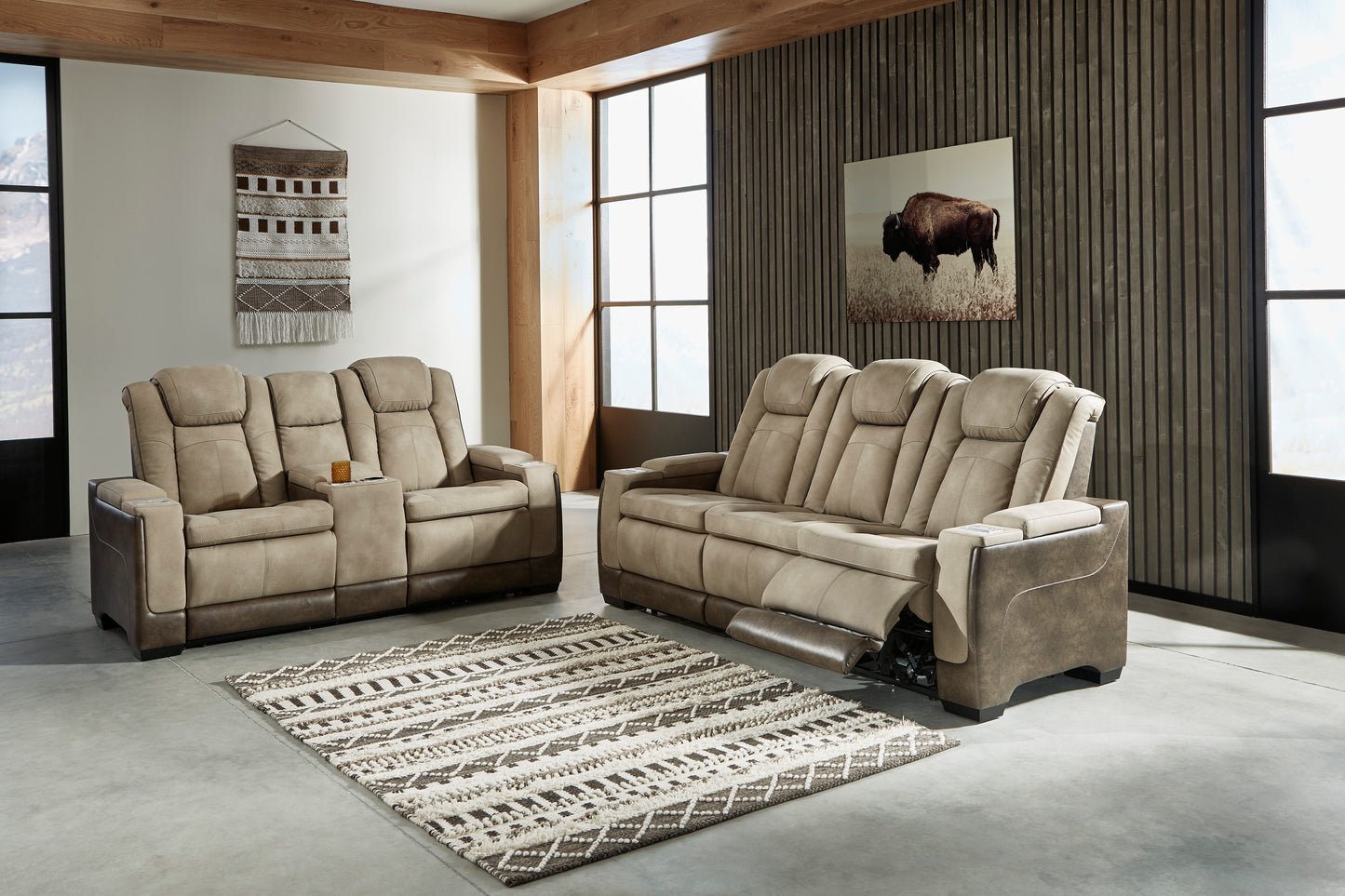 Next-Gen DuraPella PWR REC Sofa w/ ADJ Headrest - Ashley Furniture Homestore Philippines