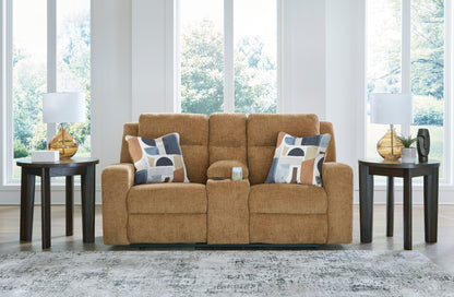 Kanlow DBL Rec Loveseat w/ Console