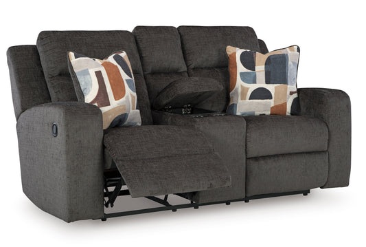 Kanlow DBL Rec Loveseat w/ Console - Ashley Furniture Homestore Philippines