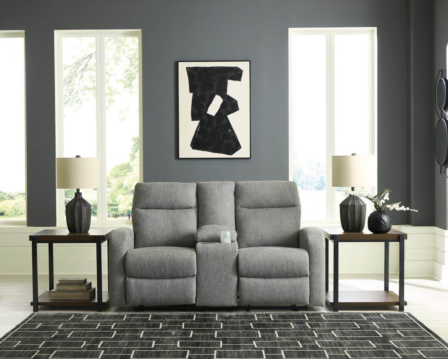 Moreau Place DBL Rec Loveseat w/Console