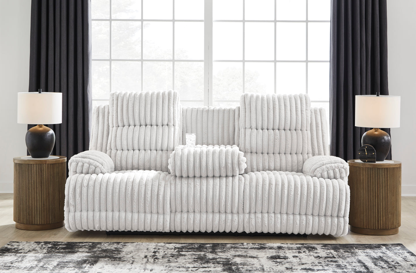 Technique DBL PWR Sofa w/ Drop Down Table