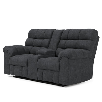 Wilhurst Double Recliner Loveseat w/ Console