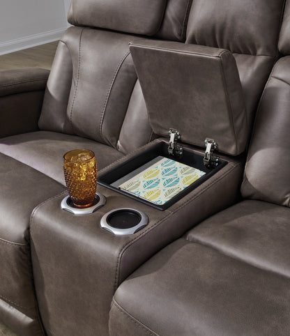 Warrior Peak PWR REC Loveseat/CON/ADJ HDRST