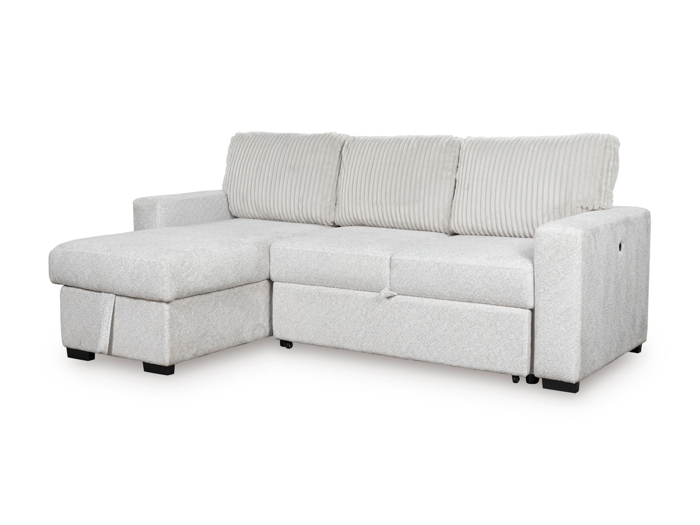 Poppleton 2-Piece Sectional with Pop Up Sleeper and Chaise