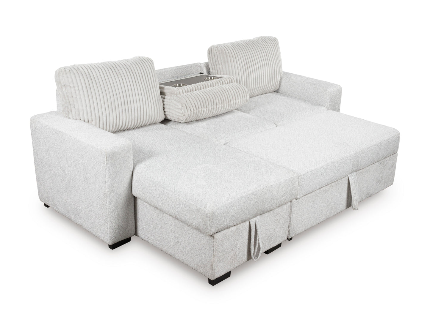 Poppleton 2-Piece Sectional with Pop Up Sleeper and Chaise