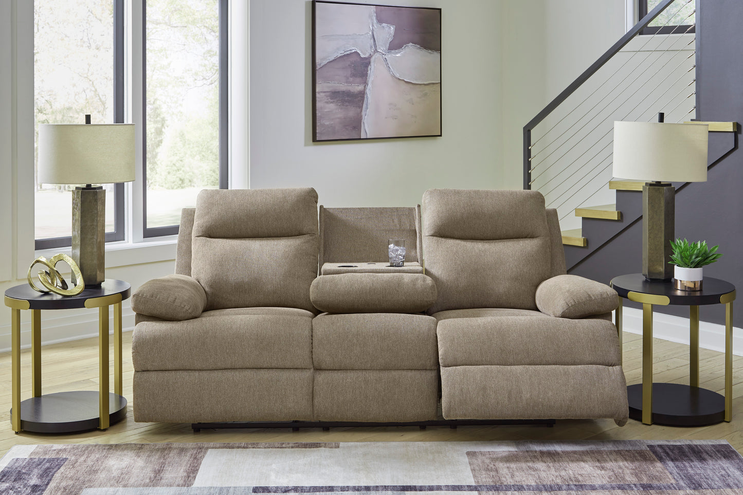 Tarrant REC Sofa w/ Drop Down Table