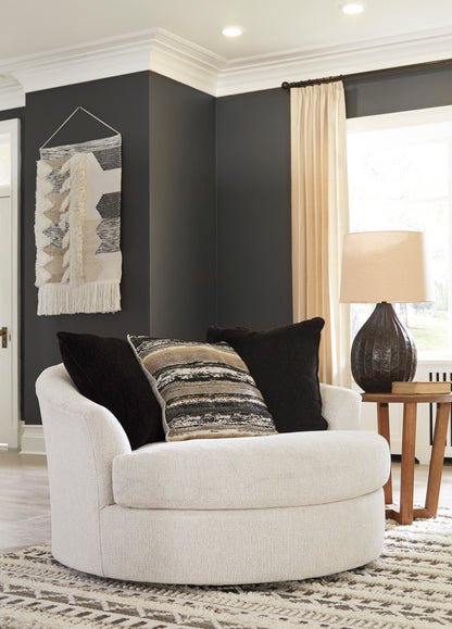 Cambri Oversized Round Swivel Chair