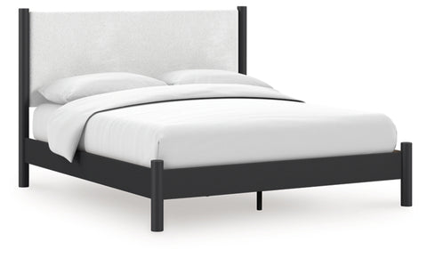 Fargenta King Upholstered Panel Bed