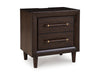 Dantenton Two Drawer Nighstand