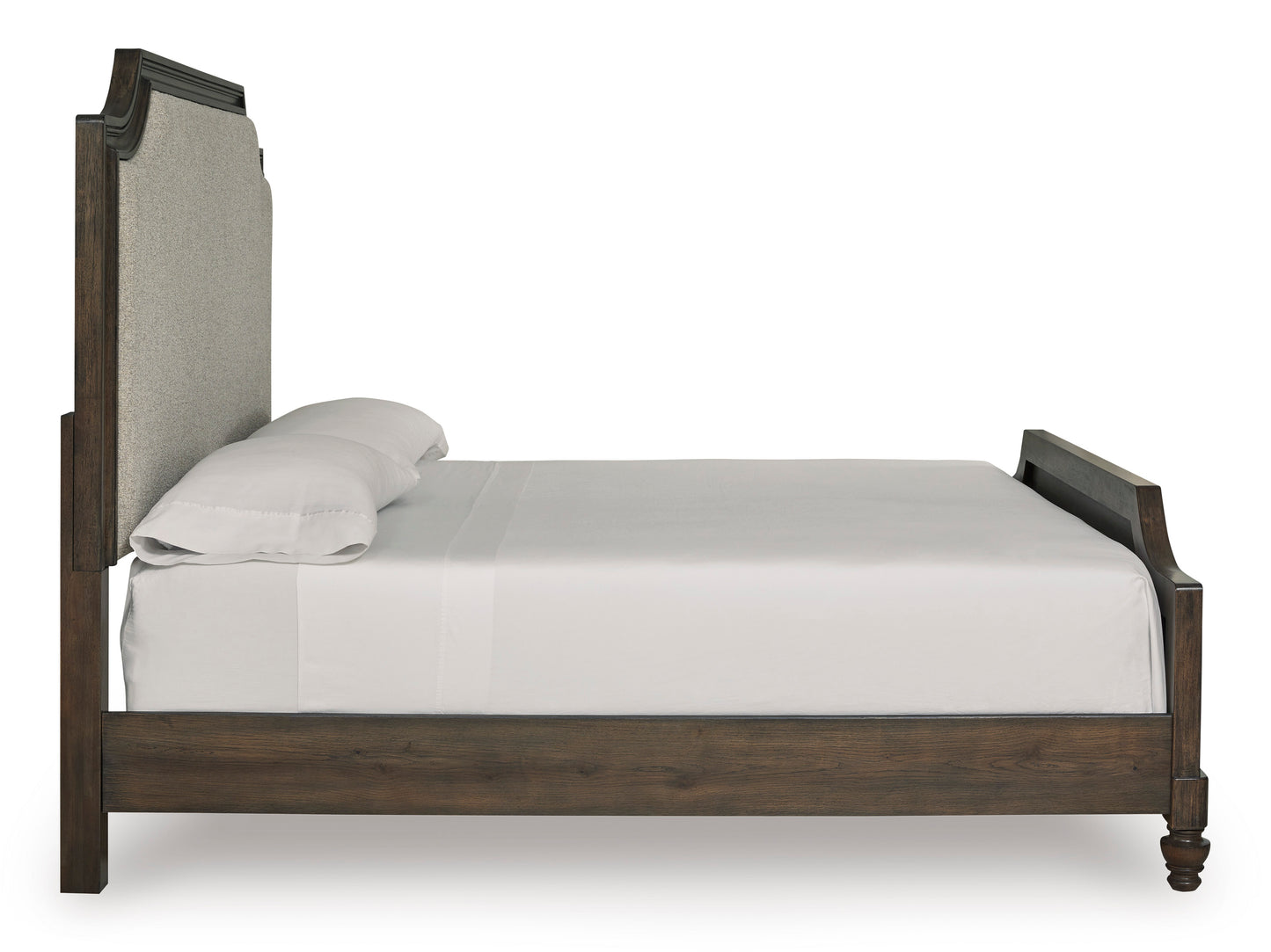 Veramond King Upholstered Panel Bed w/ Full Slats