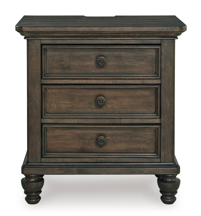 Veramond Three Drawer Night Stand