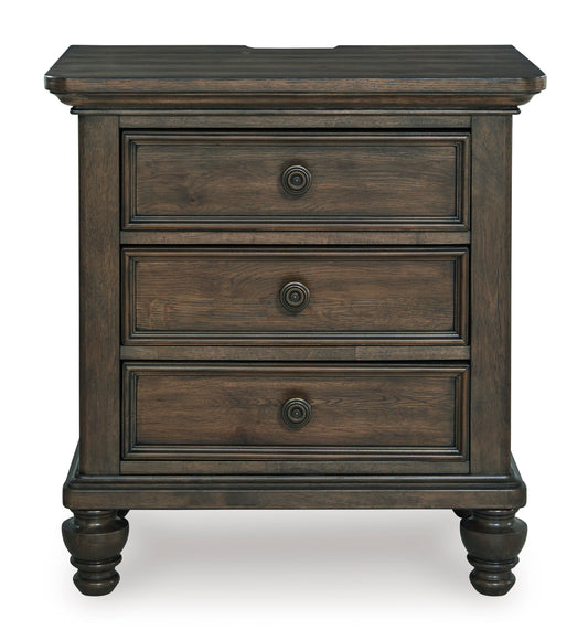 Veramond Three Drawer Night Stand