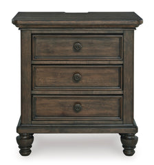 Veramond Three Drawer Night Stand