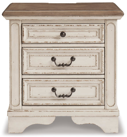 Realyn Three Drawer Night Stand