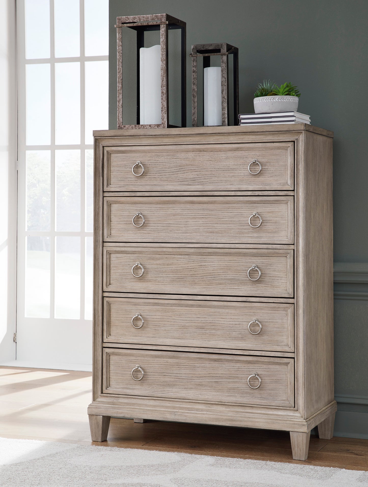 Jorlaina Five Drawer Chest