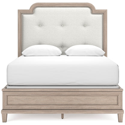 Jorlaina Queen Upholstered Panel Bed