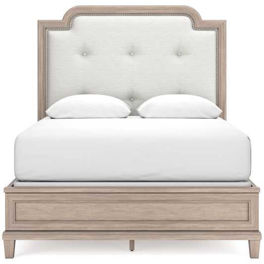 Jorlaina Queen Upholstered Panel Bed