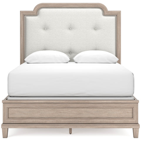 Jorlaina Queen Upholstered Panel Bed