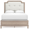Jorlaina Queen Upholstered Panel Bed