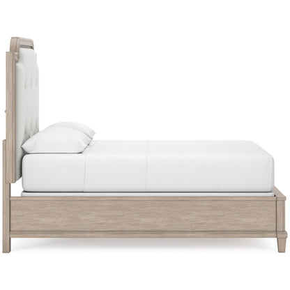 Jorlaina Queen Upholstered Panel Bed