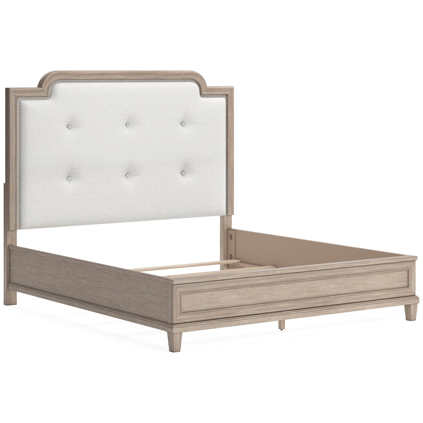 Jorlaina King Upholstered Panel Bed