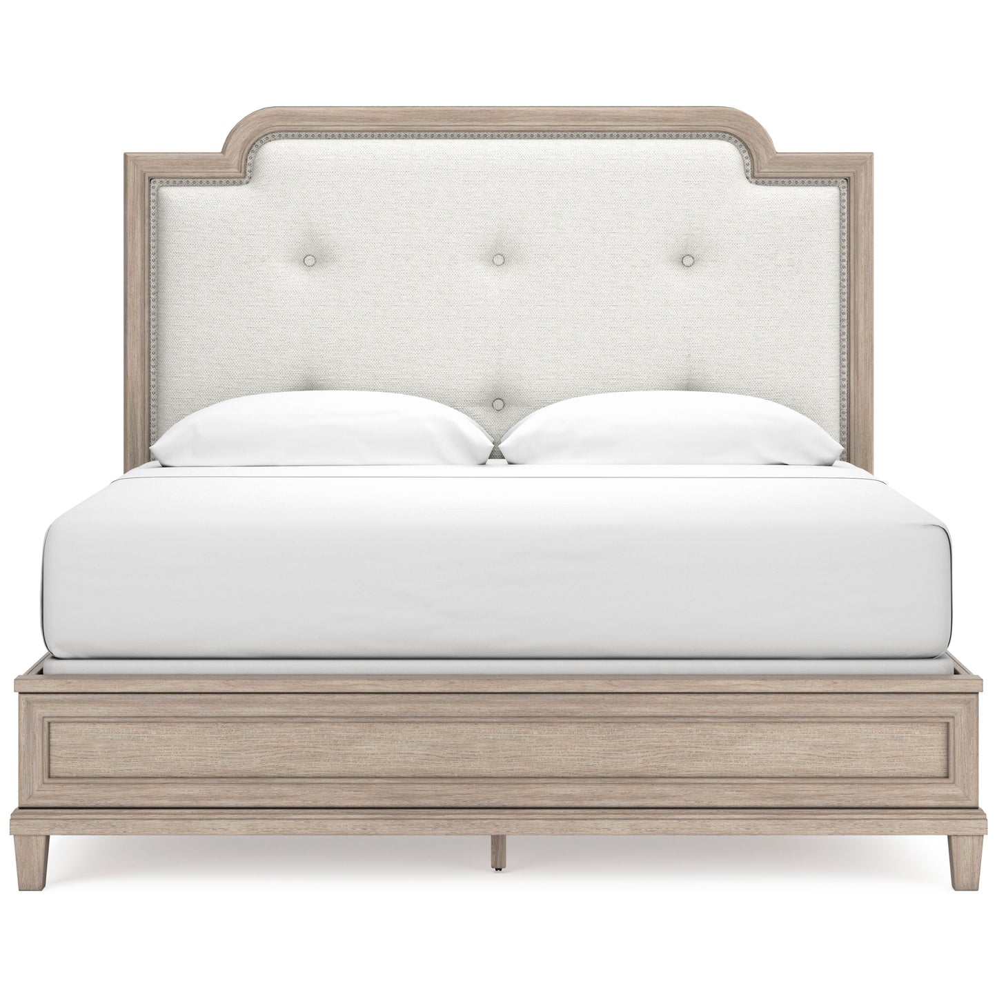 Jorlaina King Upholstered Panel Bed