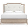 Jorlaina King Upholstered Panel Bed