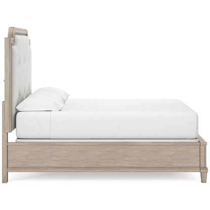 Jorlaina King Upholstered Panel Bed