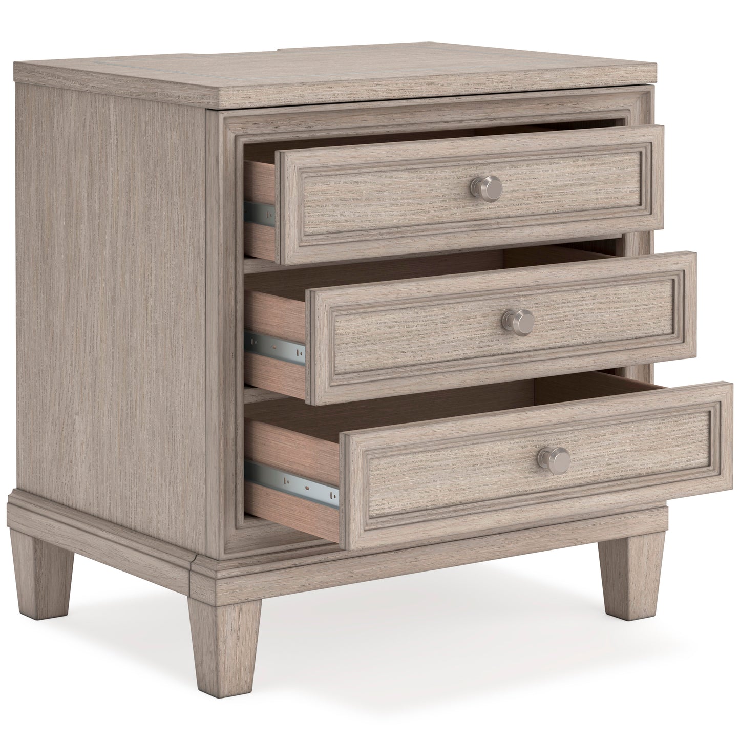 Jorlaina Three Drawer Night Stand