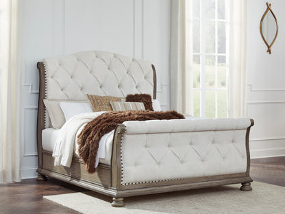 Ardenfield Queen UPH Sleigh Bed w/ Full Slats
