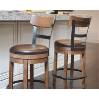 Pinnadel Counter Height Upholstered Bar Stool
