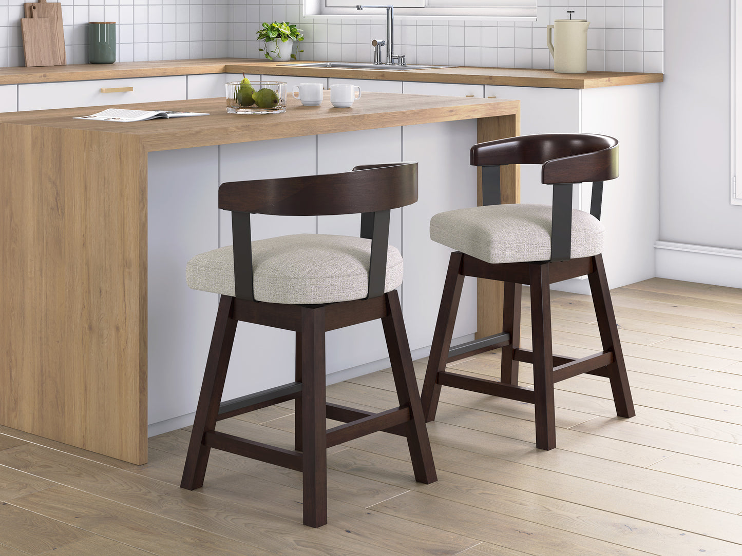 Haddigan UPH Swivel Barstool - Ashley Furniture Homestore Philippines