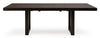 Neymorton Rect Drm Butterfly Extension Table