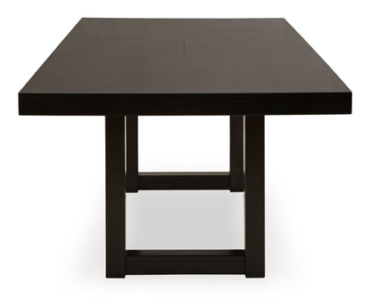 Neymorton Rect Drm Butterfly Extension Table