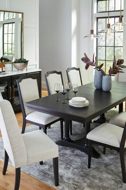 Welltern Rect Dining Room Extension Table