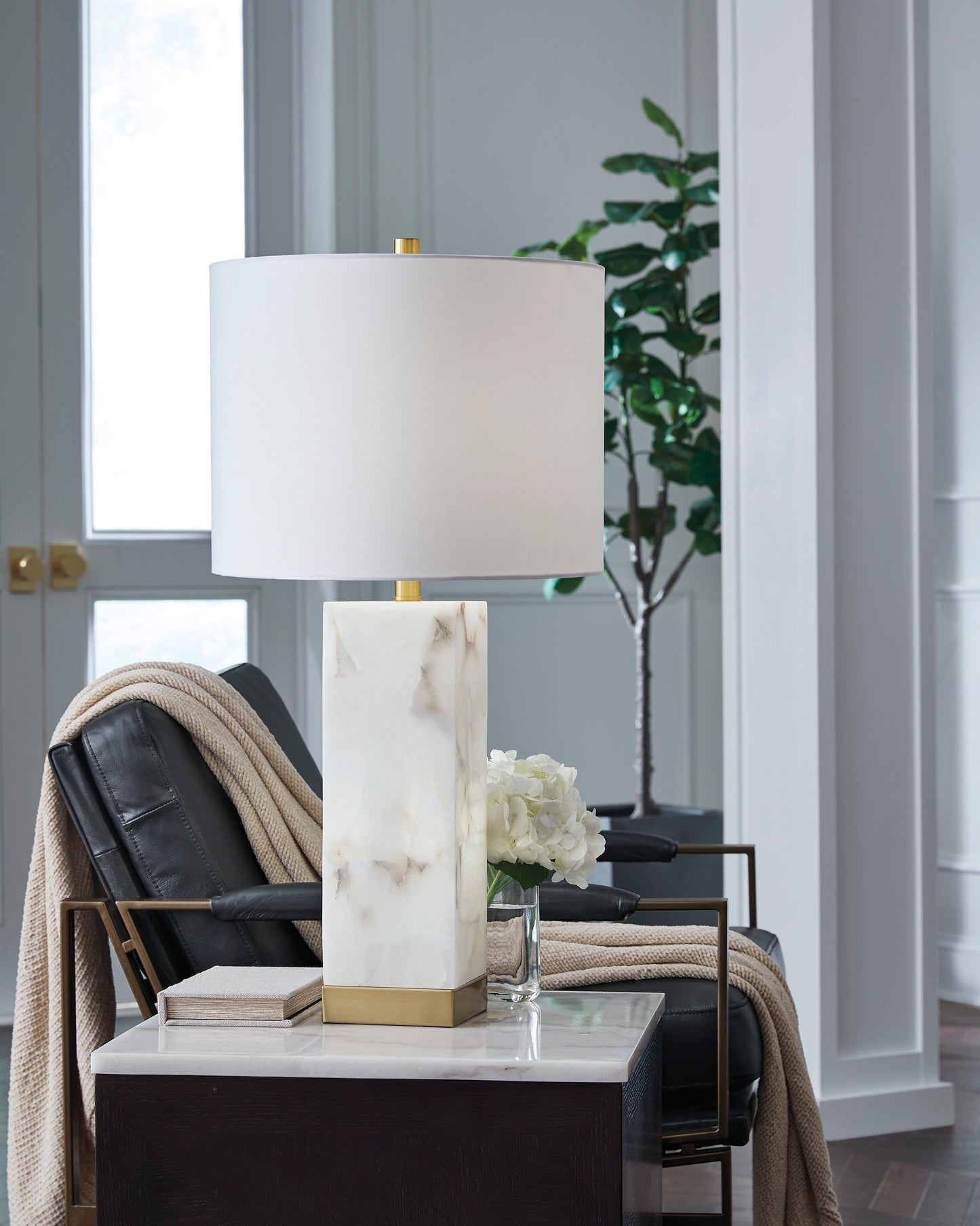 Linderfield Alabaster Table Lamp