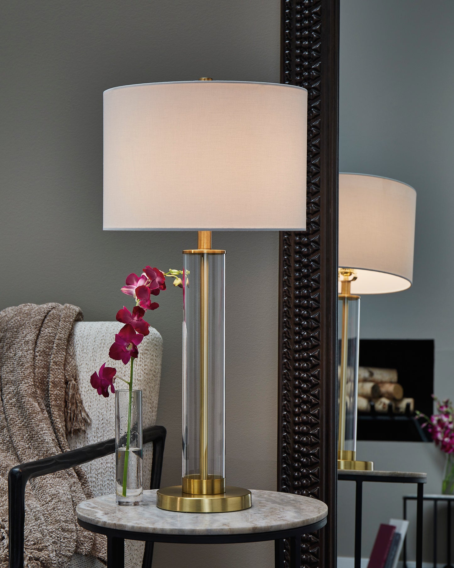 Orenman Glass Table Lamp