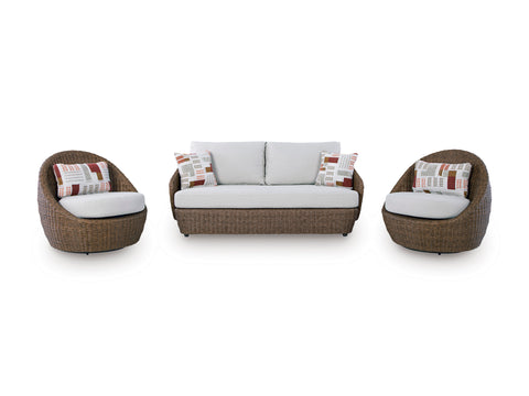 Cardiff Beach Love/Swivel Chairs Set