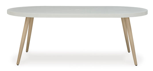 Seton Creek Oval Dining Table w/UMB OPT - Ashley Furniture Homestore Philippines