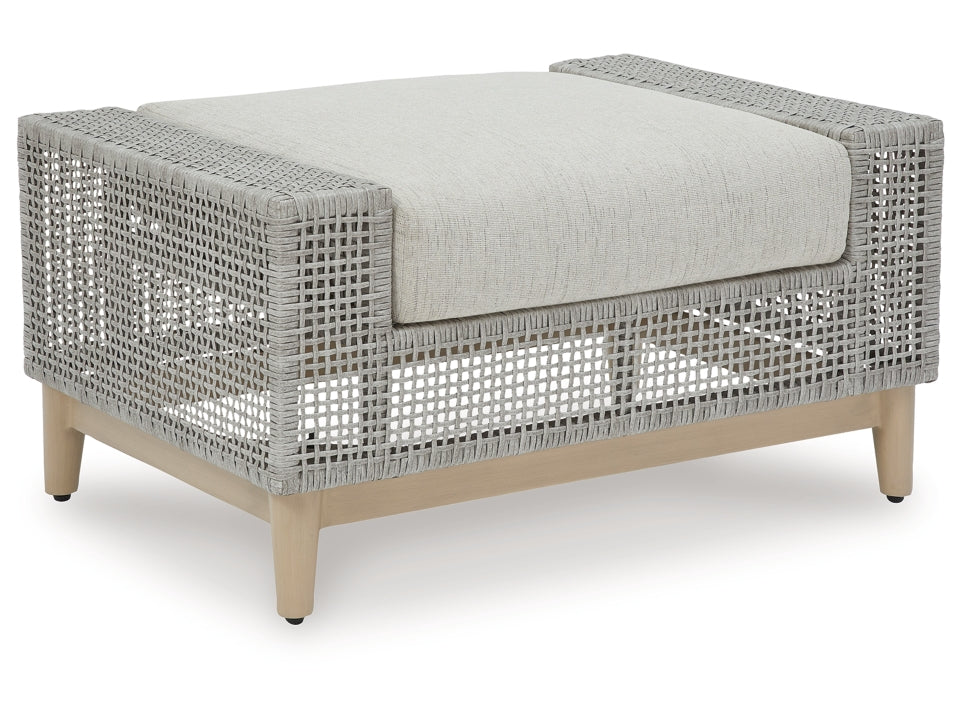 Seton Creek Outdoor Ottoman with Cushion