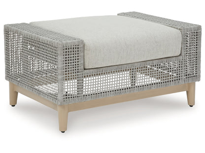 Seton Creek Outdoor Ottoman with Cushion