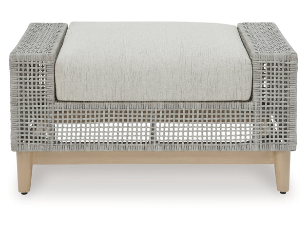 Seton Creek Outdoor Ottoman with Cushion - Ashley Furniture Homestore Philippines